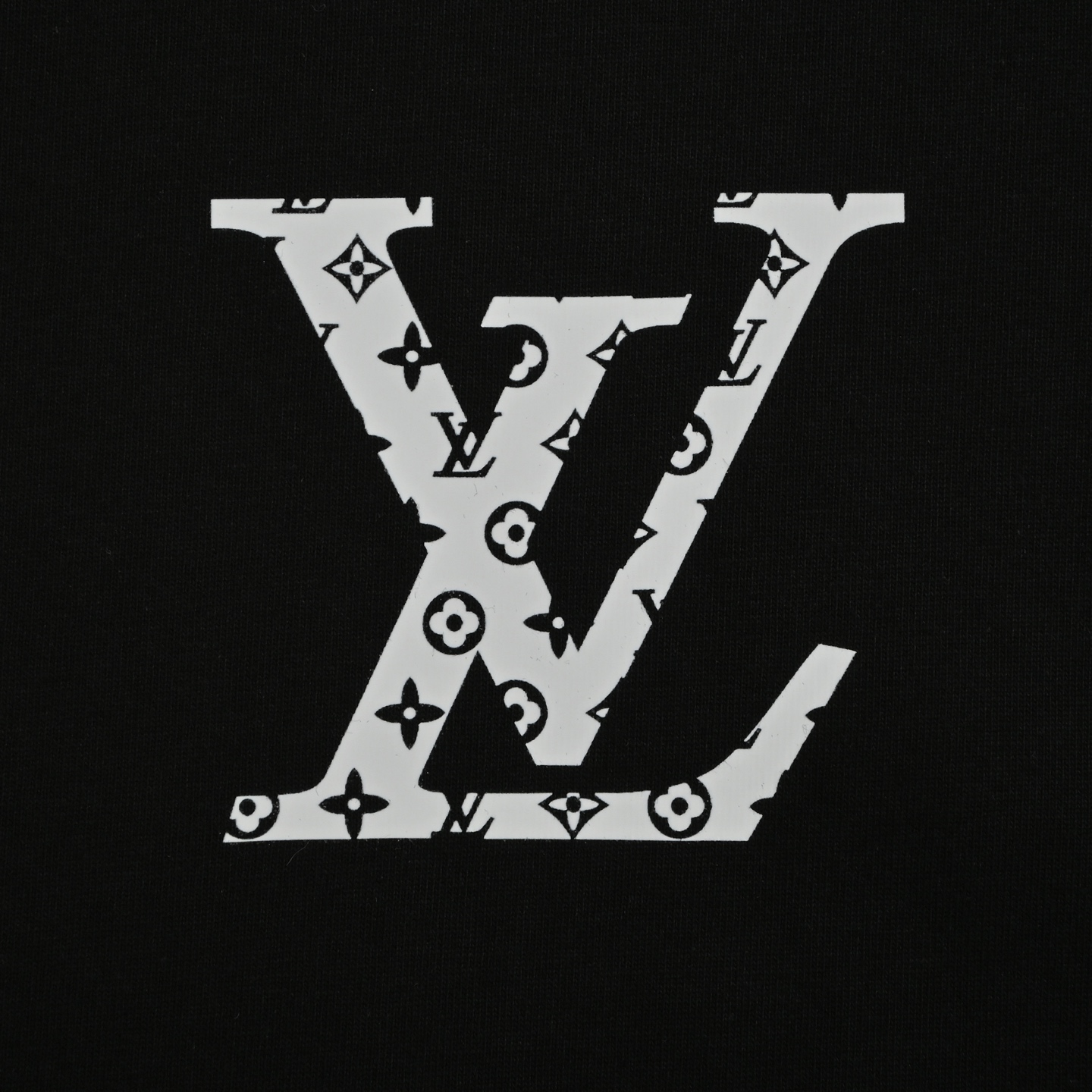 Louis Vuitton 25ss small logo monogram line print short sleeve