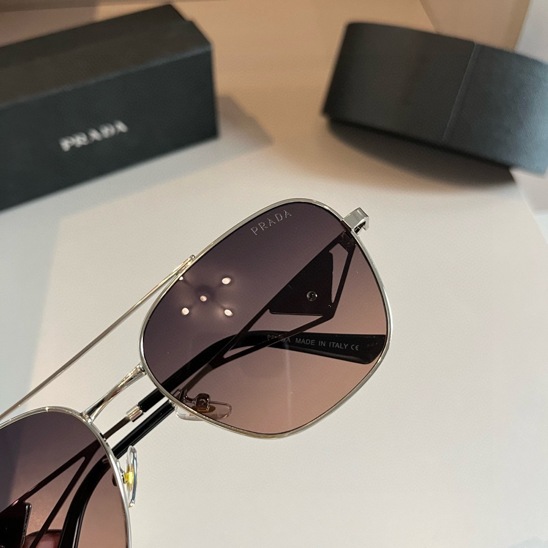 Prada round frame sunglasses