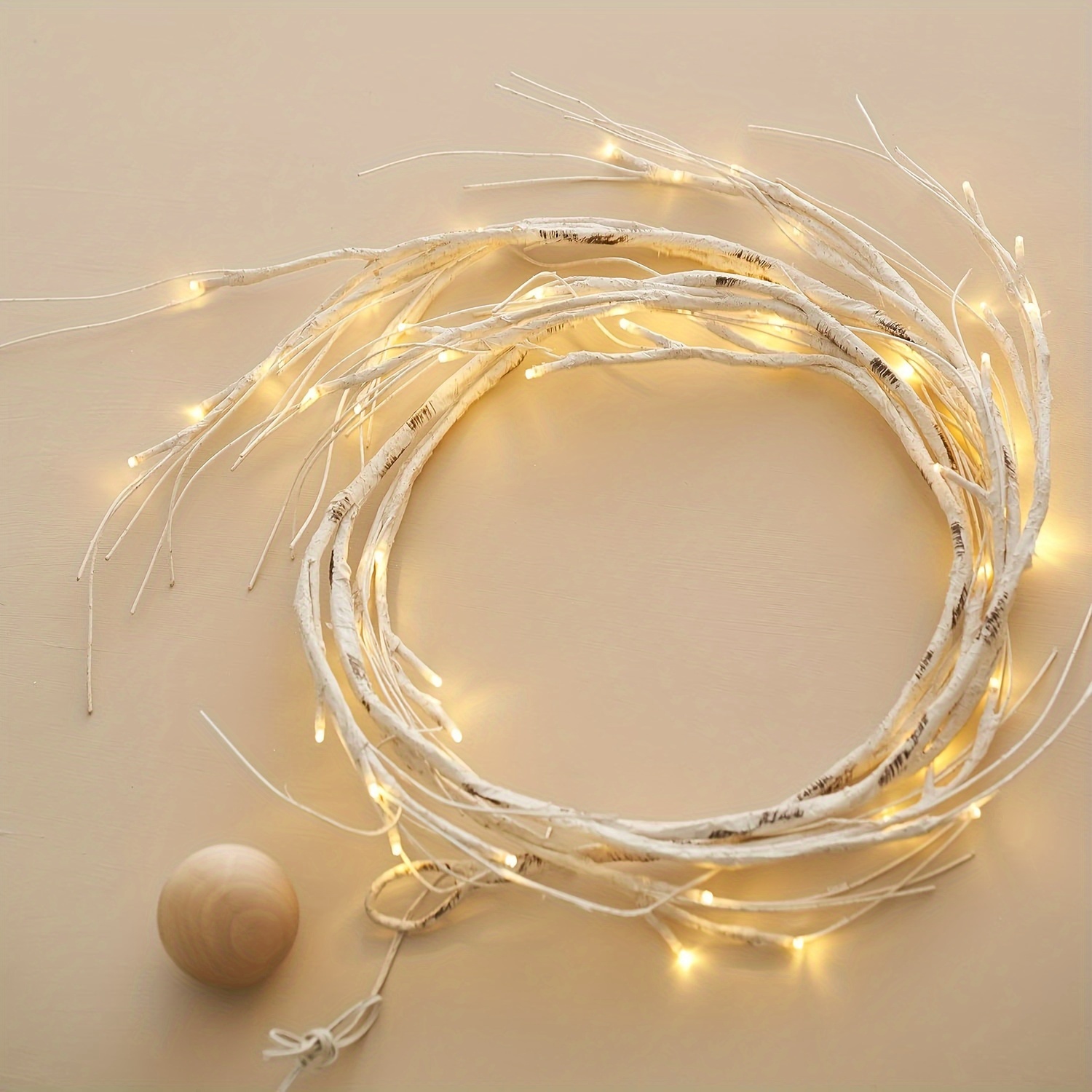 ✨🎄6FT Lighted Birch Garland with 48 LED Lights🔥Buy 2 Get 10% OFF & Free Shipping
