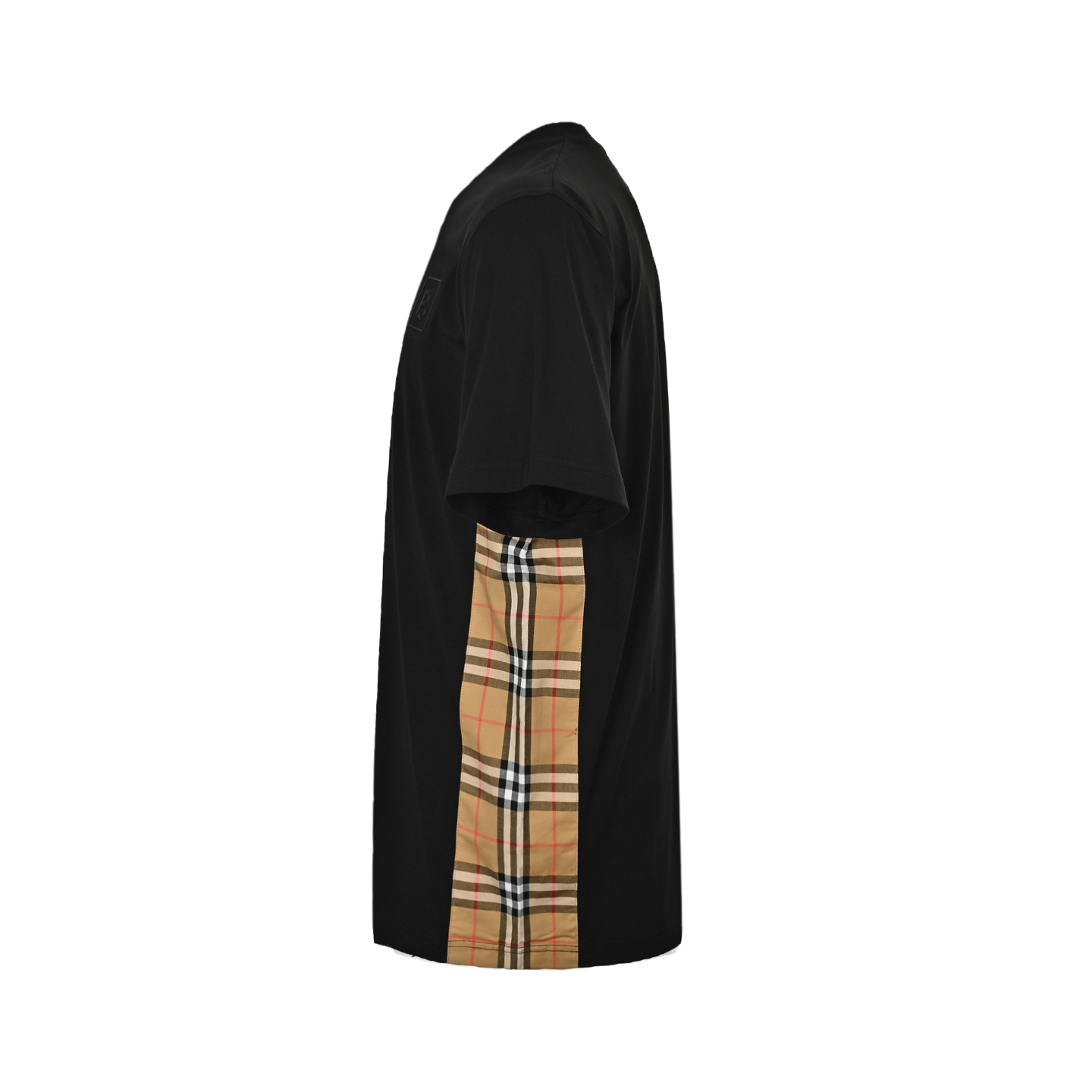 Burberry B logo embroidered plaid short sleeves