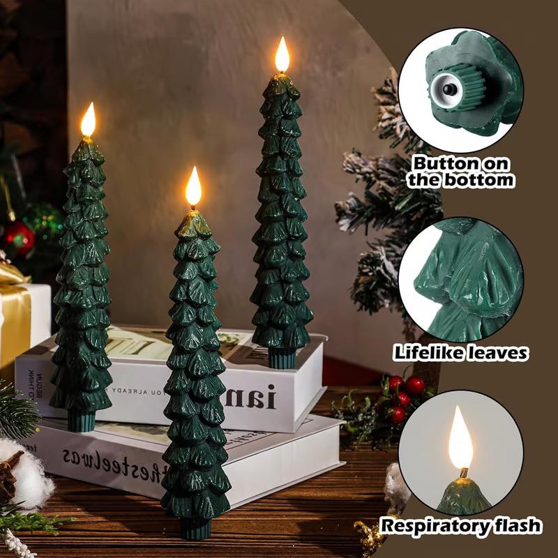 🎄Christmas Pre Sale - Chirstmas Tree LED Candles