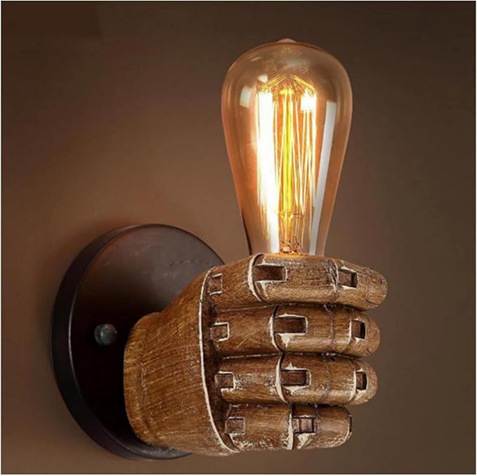✊💡Left - and right - fist - shaped resin wall lamps（🔥Last Day Promotion 49% OFF🔥Two free shipping）