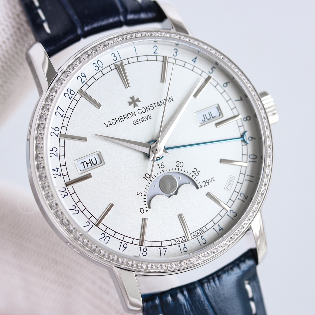 Tradition series complete calendar watch back diamond version 4010TO00R/B344B740B345