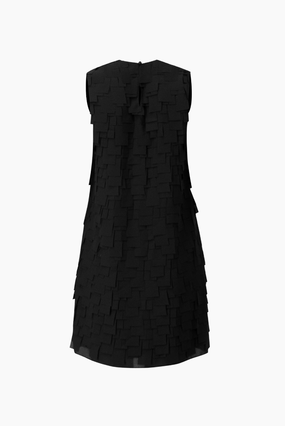 Vestido corto negro sin mangas