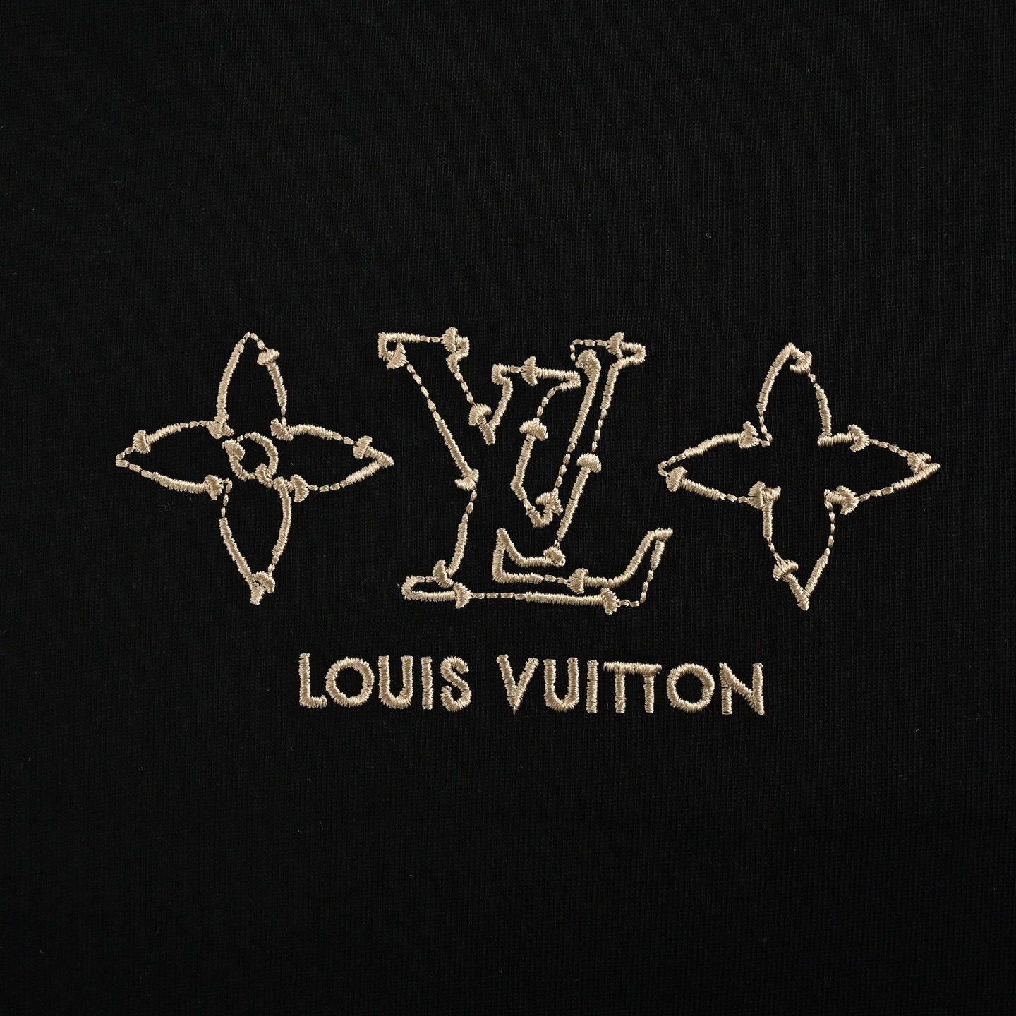Louis Vuitton 25ss four-leaf clover monogram embroidered short sleeve