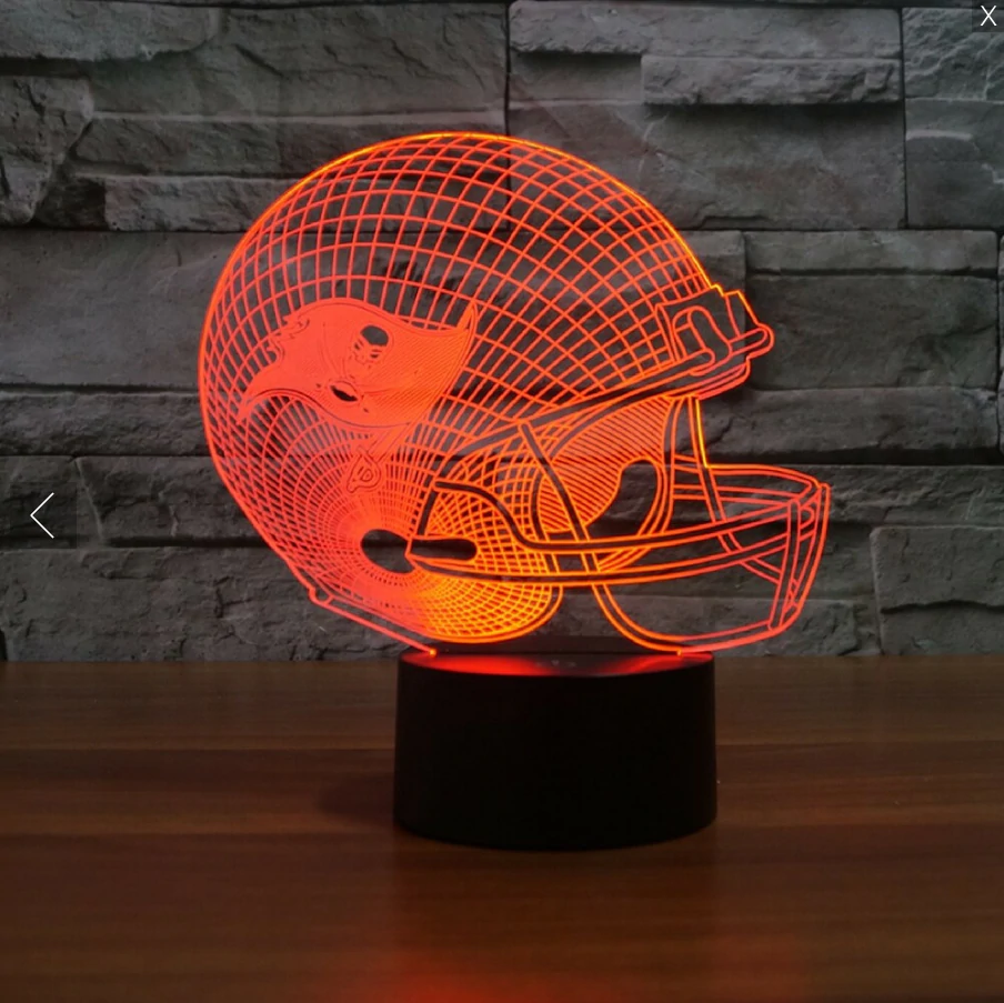 TAMPA BAY BUCCANEERS 3D LED LIGHT LAMP