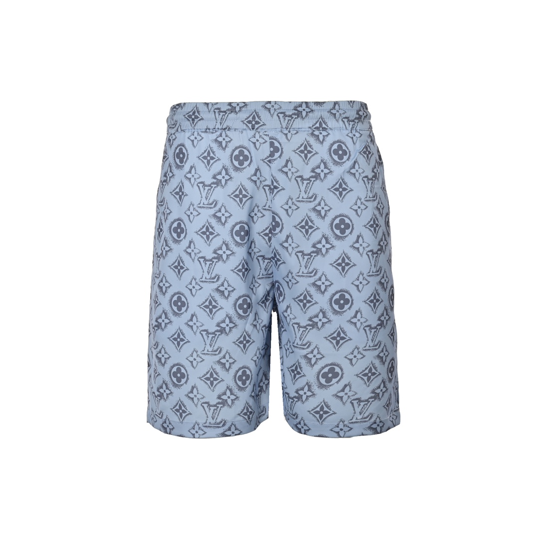 Louis Vuitton 24ss all over print monogram silk suit beach shorts
