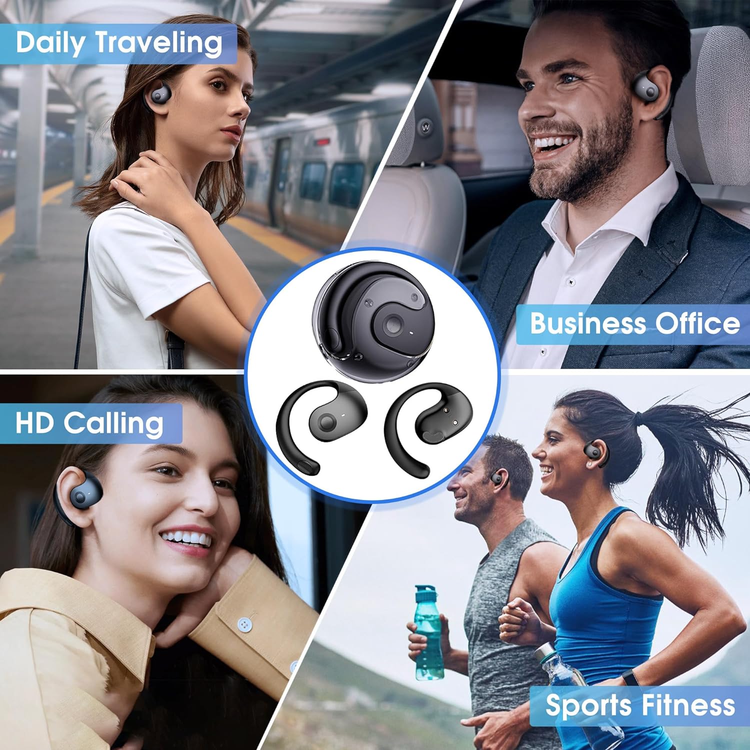 HOT SALE🔥Wireless Earbuds Bluetooth Headphones Stereo Noise Reduction BT 5.4 Earphones - BUY 2 FREE SHIPPING