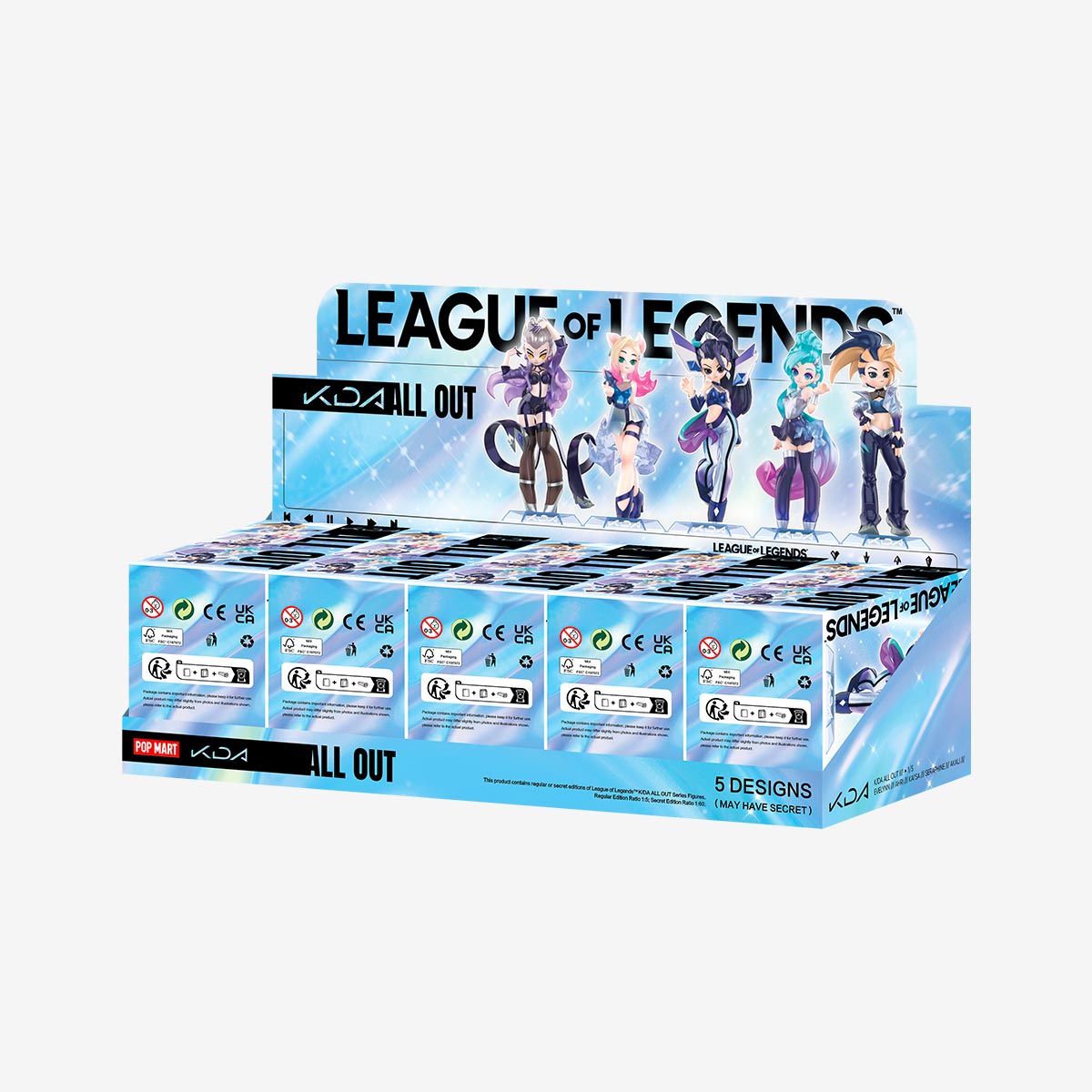 POP MART League of Legends K/DA ALL OUT Series Figures [1 Blind Box]