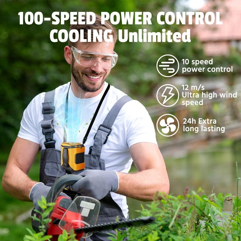 💥ON SALE💥Upgrade Personal Portable Waist Clip Fan,10 Speeds 10000RPM Strong Airflow