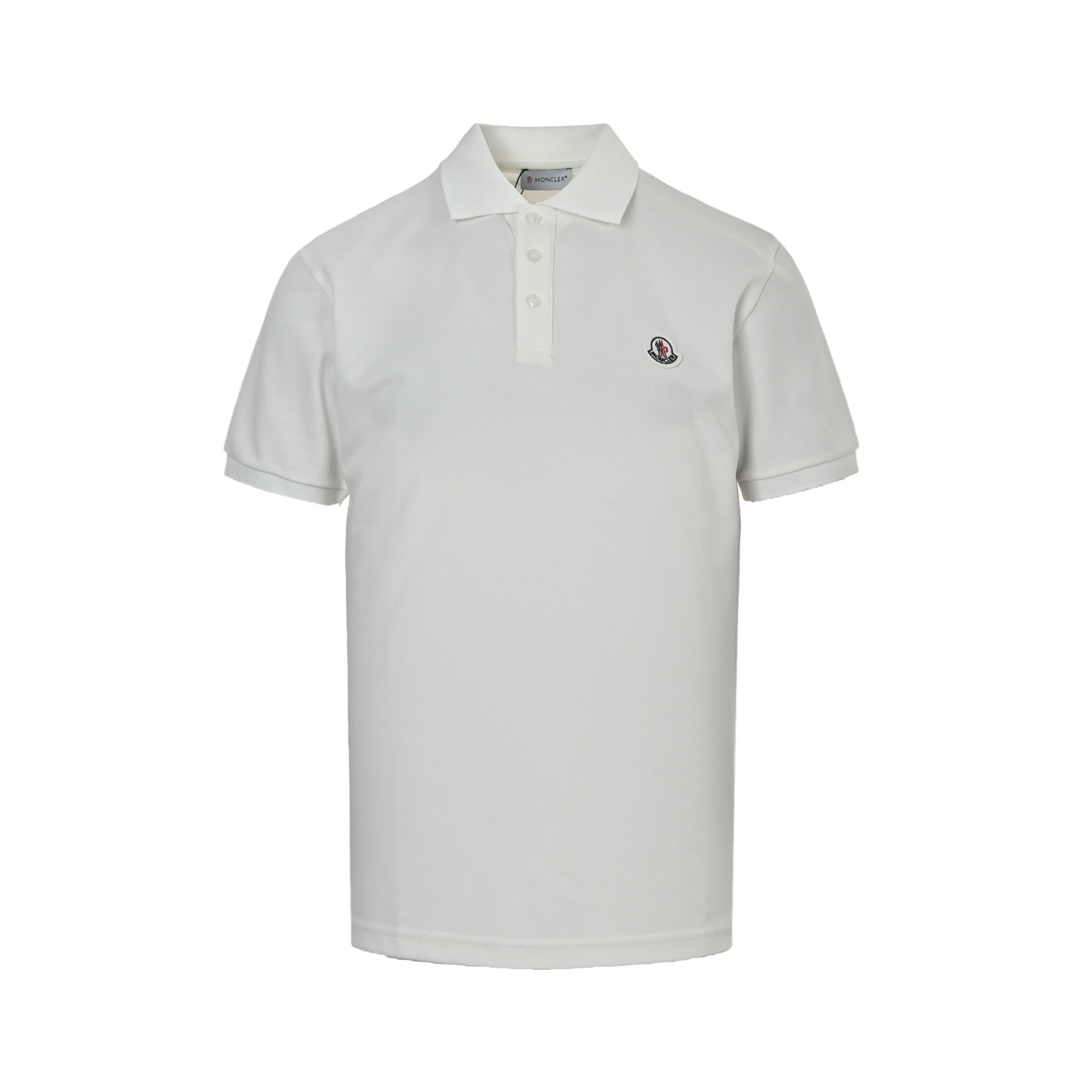 Moncler classic badge embroidered Polo short sleeve