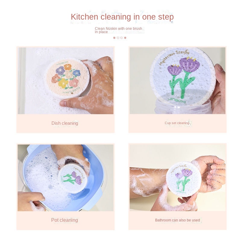 (🔥Mother's Day Sale 50% OFF )-Compressed dishwashing wood pulp cotton-1 Sets (5PCS)-BUY 5 Sets GET 3 Sets FREE & FREE SHIPPING