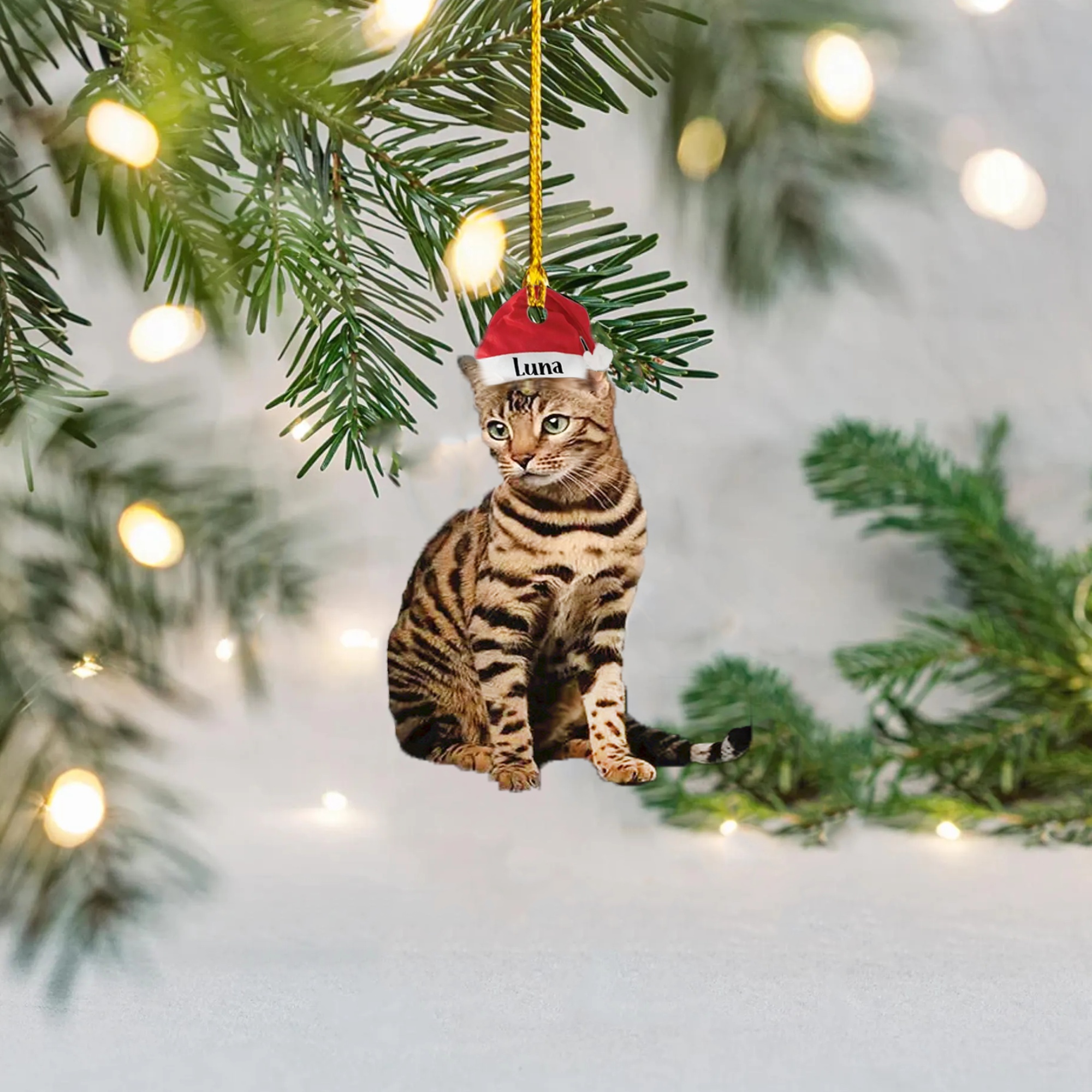【🎄 Early Christmas Sale 40% OFF】🐾 Personalized Cat Christmas Ornament