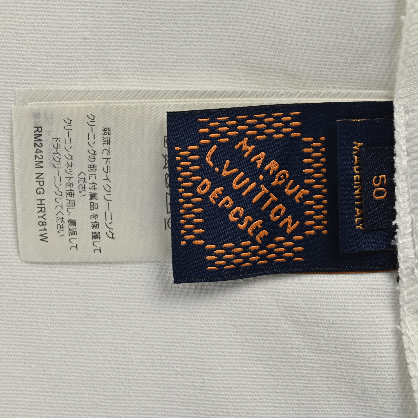 Louis Vuitton 25ss leather label pocket denim short sleeve shirt