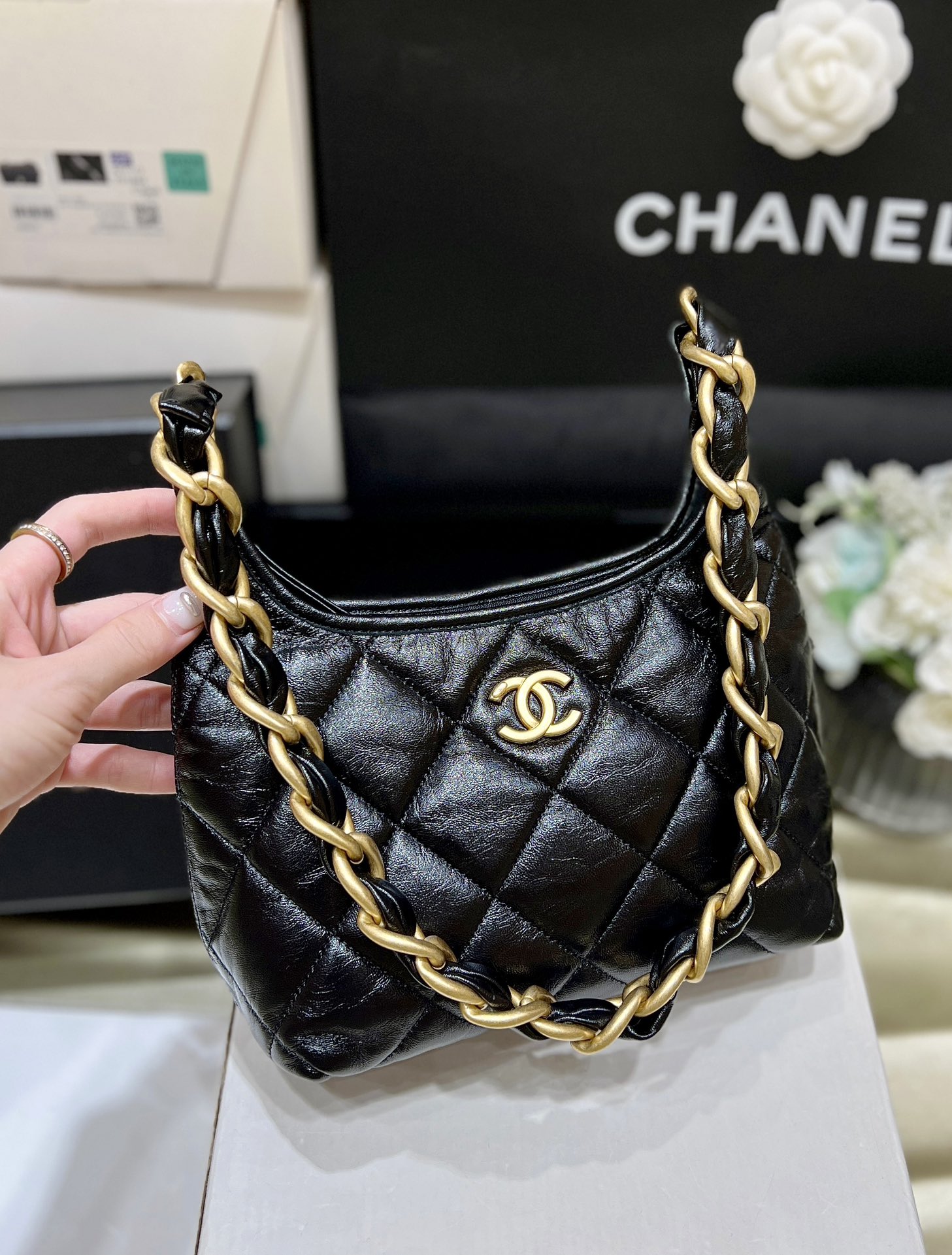 Chanel 24A Haute Couture Hobo Bag AS4922