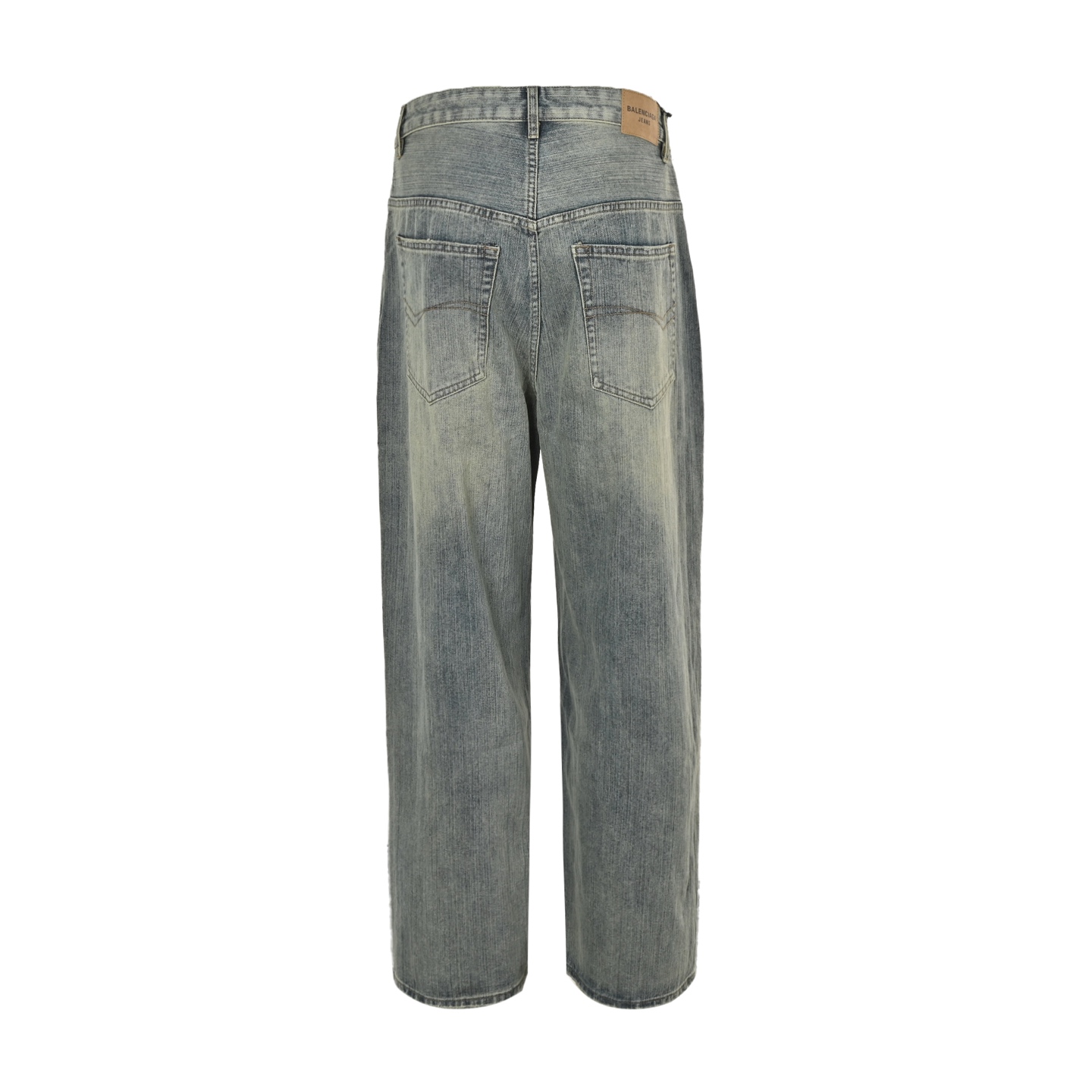 Balenciaga 25ss Pull-up Bamboo Vertical Stripe Jeans