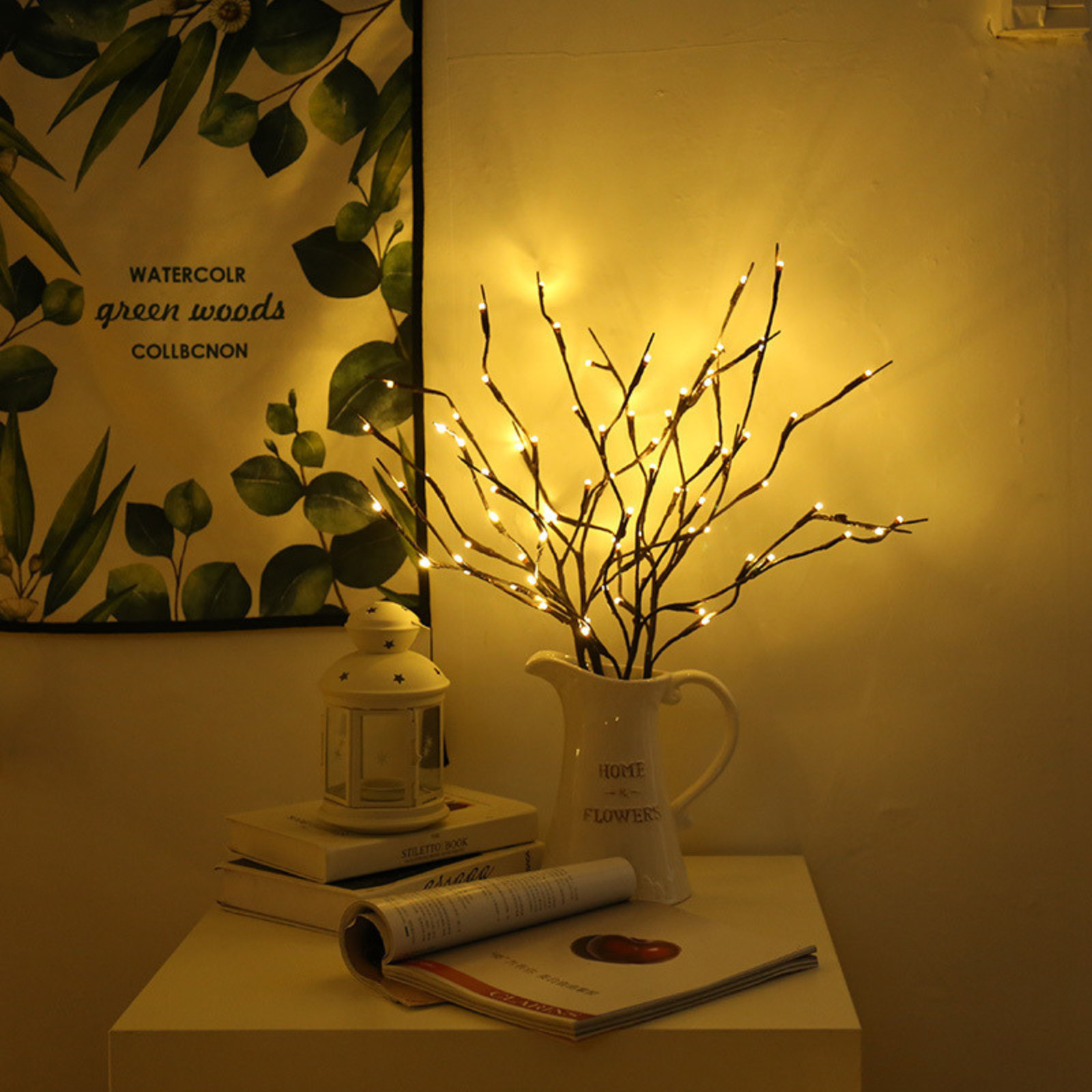 (🔥Last Day Promotion-SAVE 50% OFF)LED Decorative Twig Lights (Set of 2)-BUY 2 GET 10% OFF