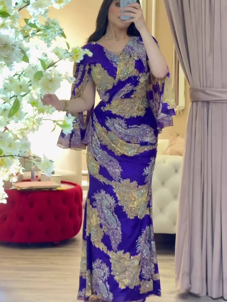 New Printed Hot Drill Shine Dress