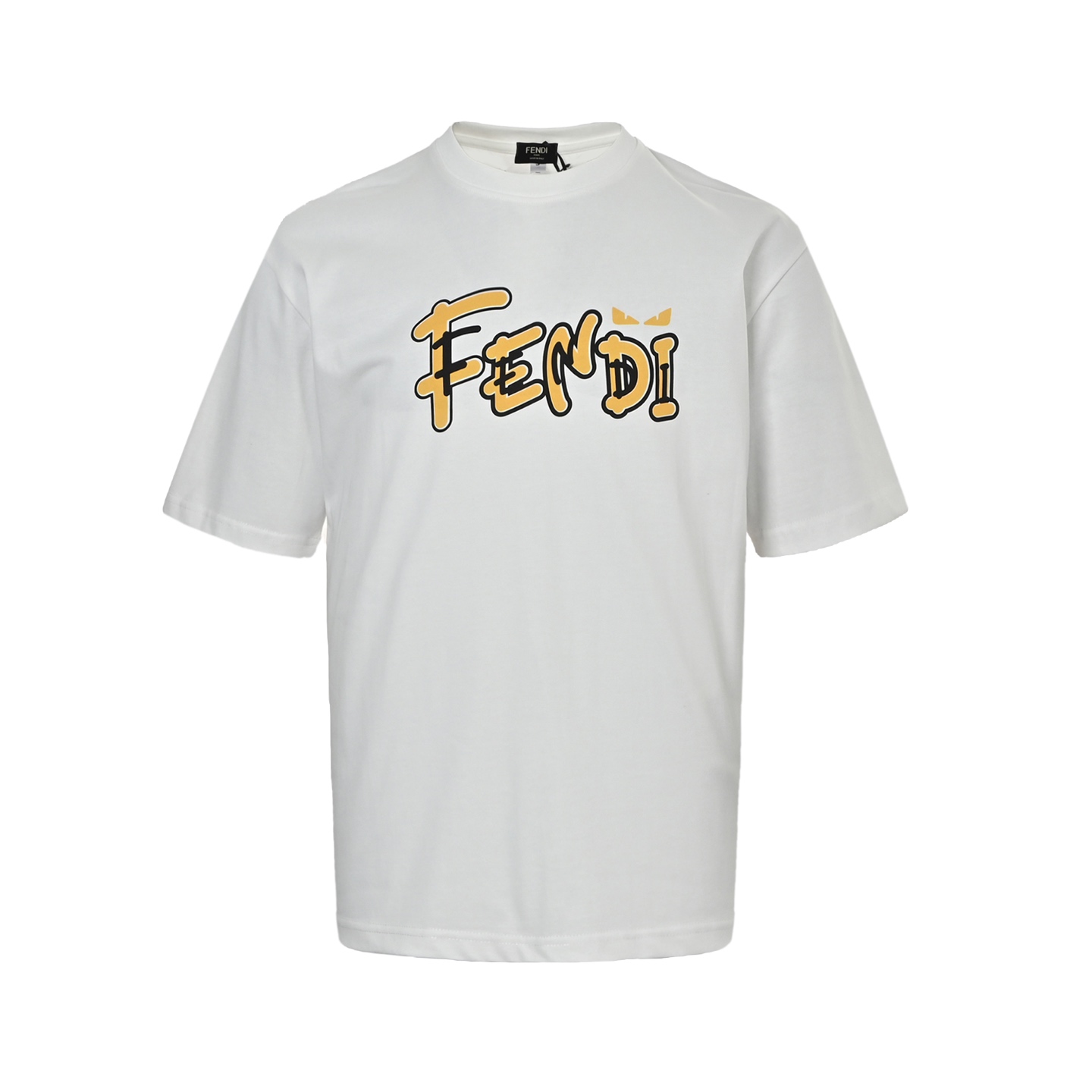 Fendi 25ss cartoon letter print short sleeve