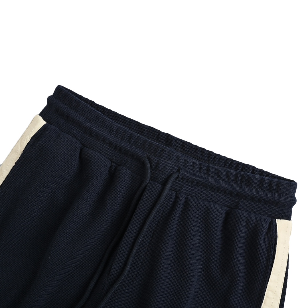 Gucci 24Fw embroidered logo paneled cuffed trousers