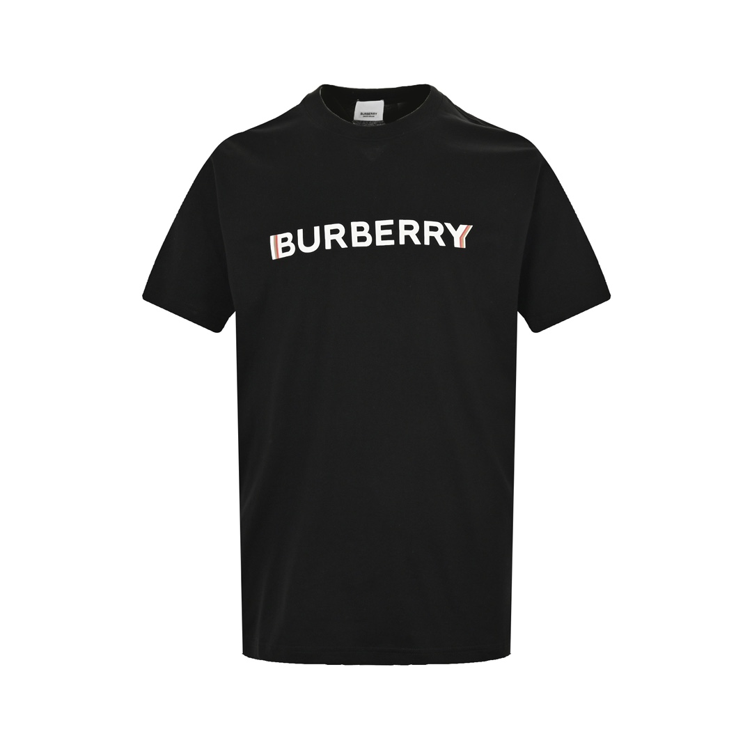 Burberry classic double shadow letter print short sleeve