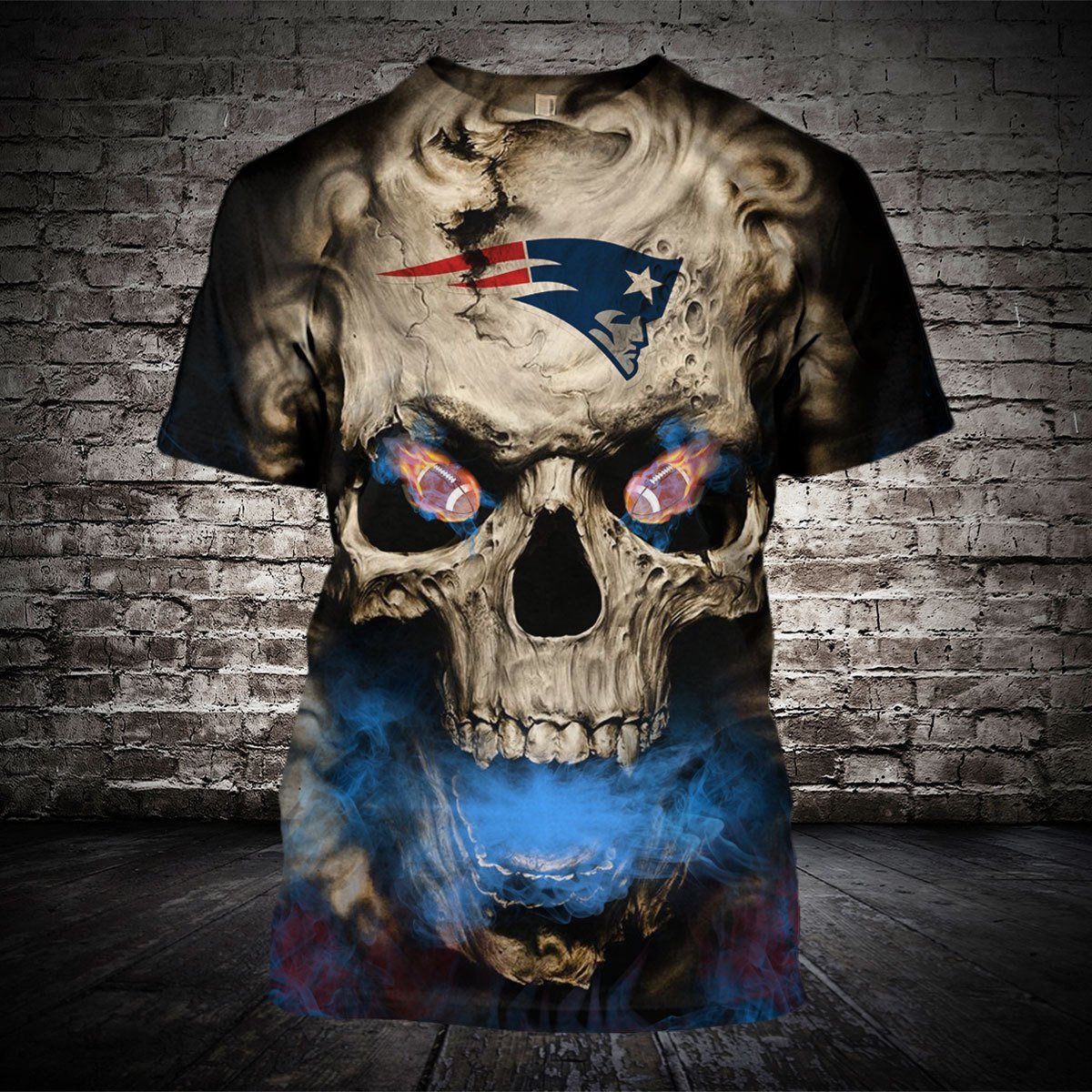 PATRIOTS 3D HOODIE SKULL21