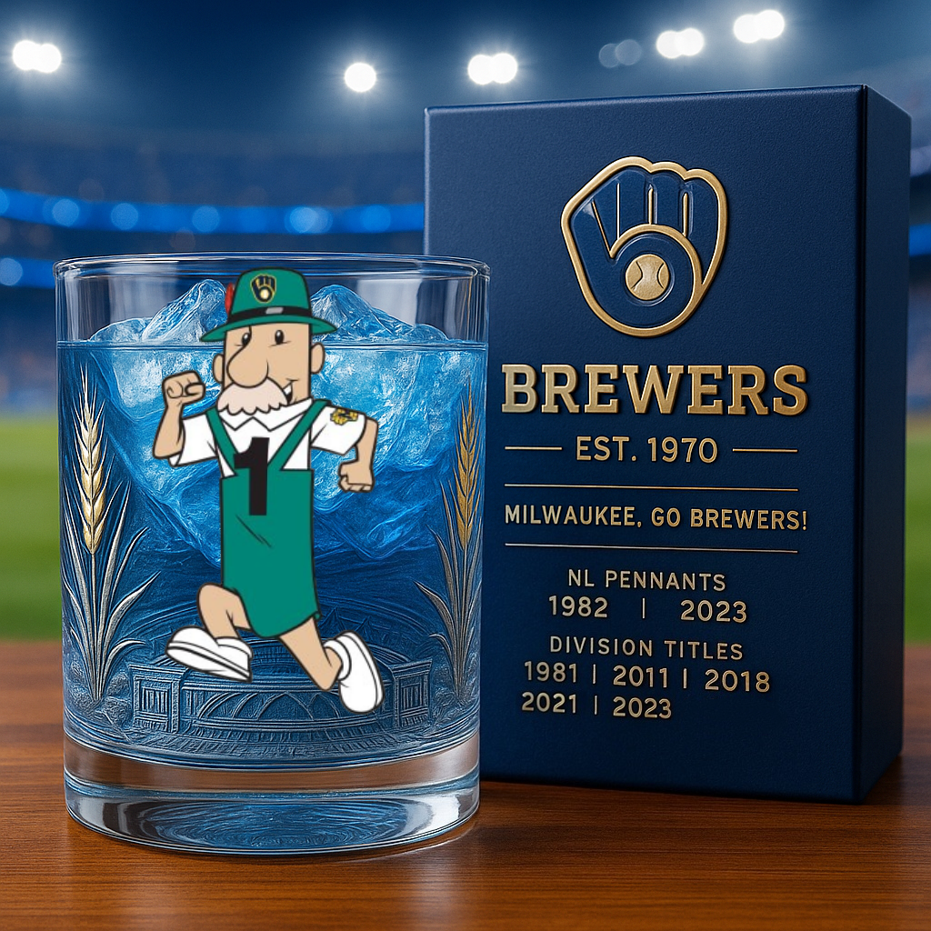 Milwaukee Brewers 55th Anniversary Collectible Glass