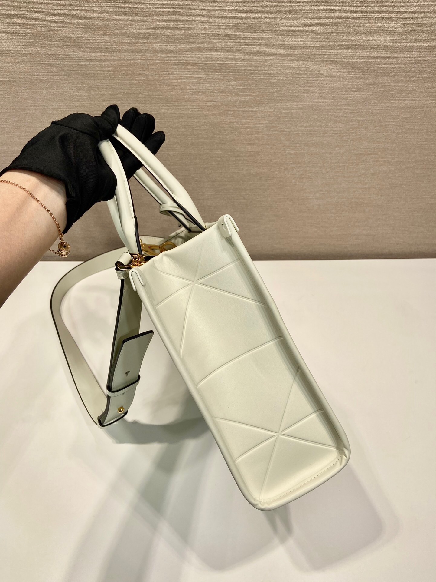 Prada Triangular Diamond Small Tote Bag 1BA379