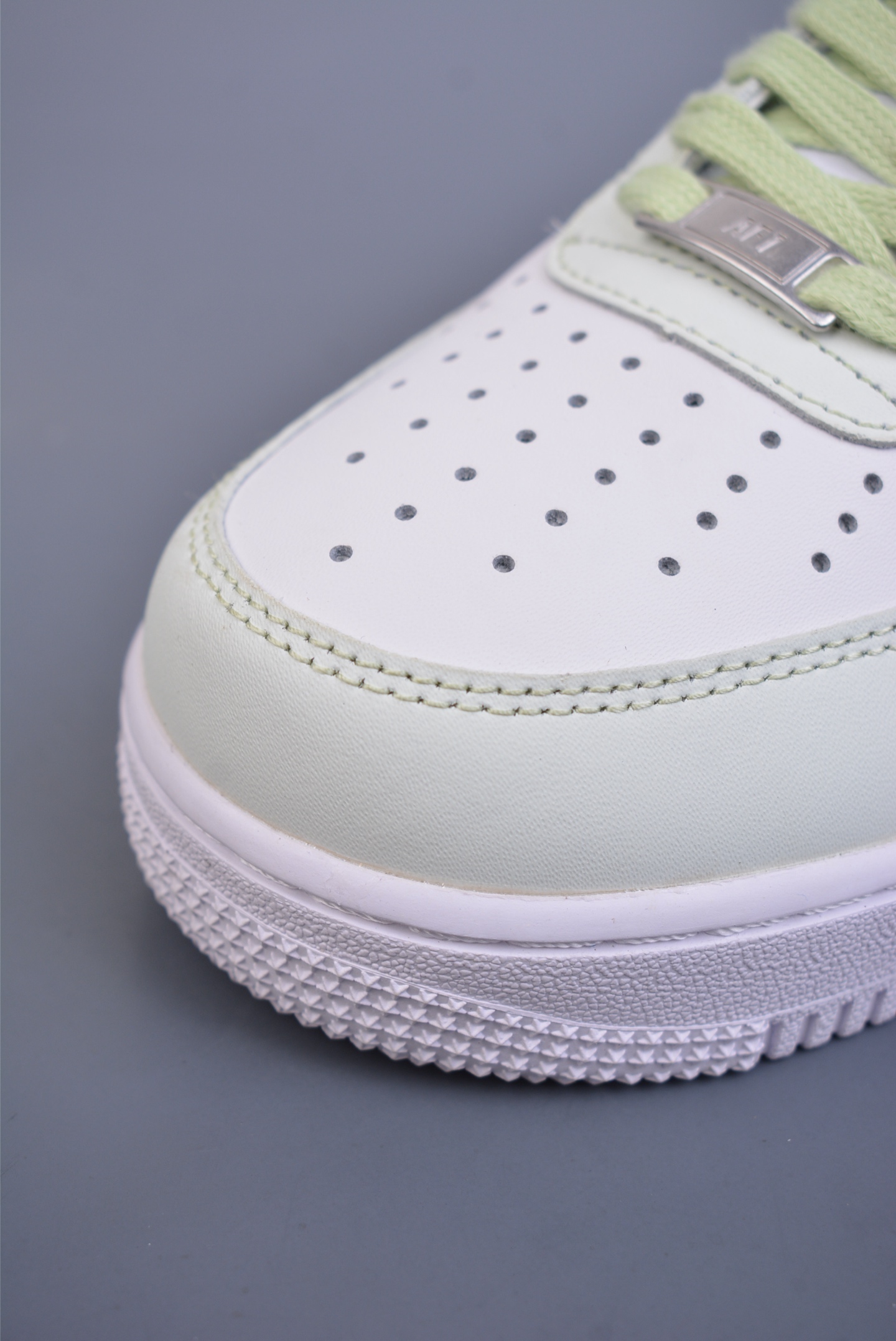 Stussy x Nike Air Force 1 07 Low Sneakers White Green Apple DY8899-002