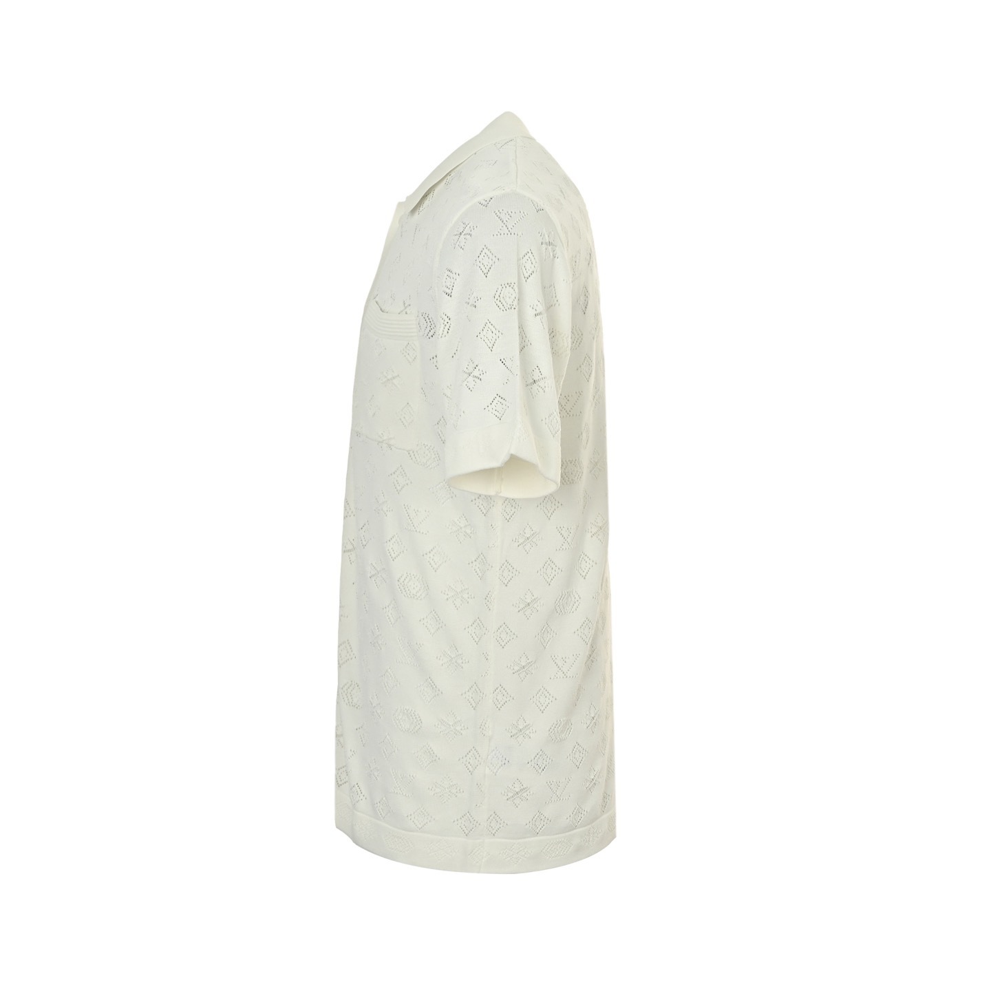 Louis Vuitton 25ss hollow monogram jacquard knit shirt
