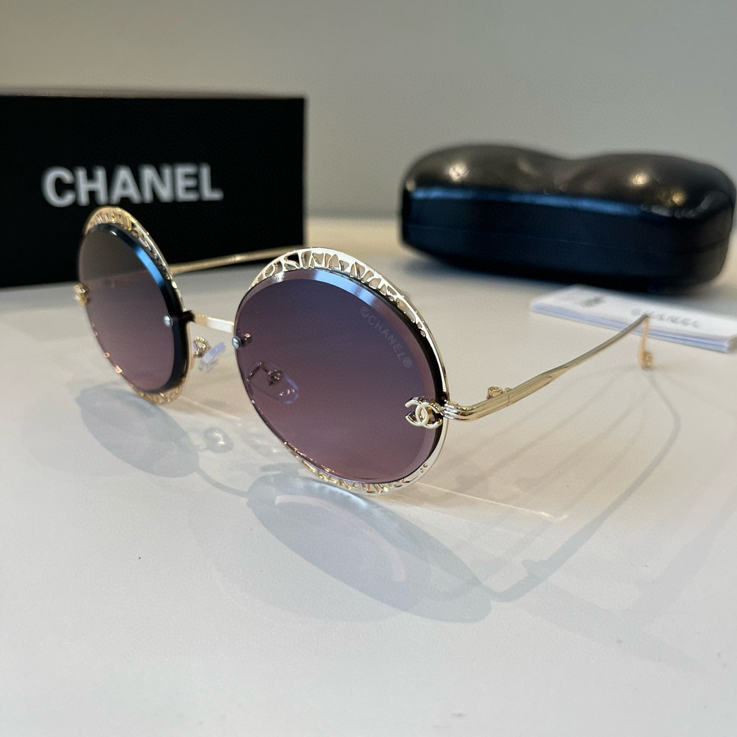 Chanel round frame sunglasses