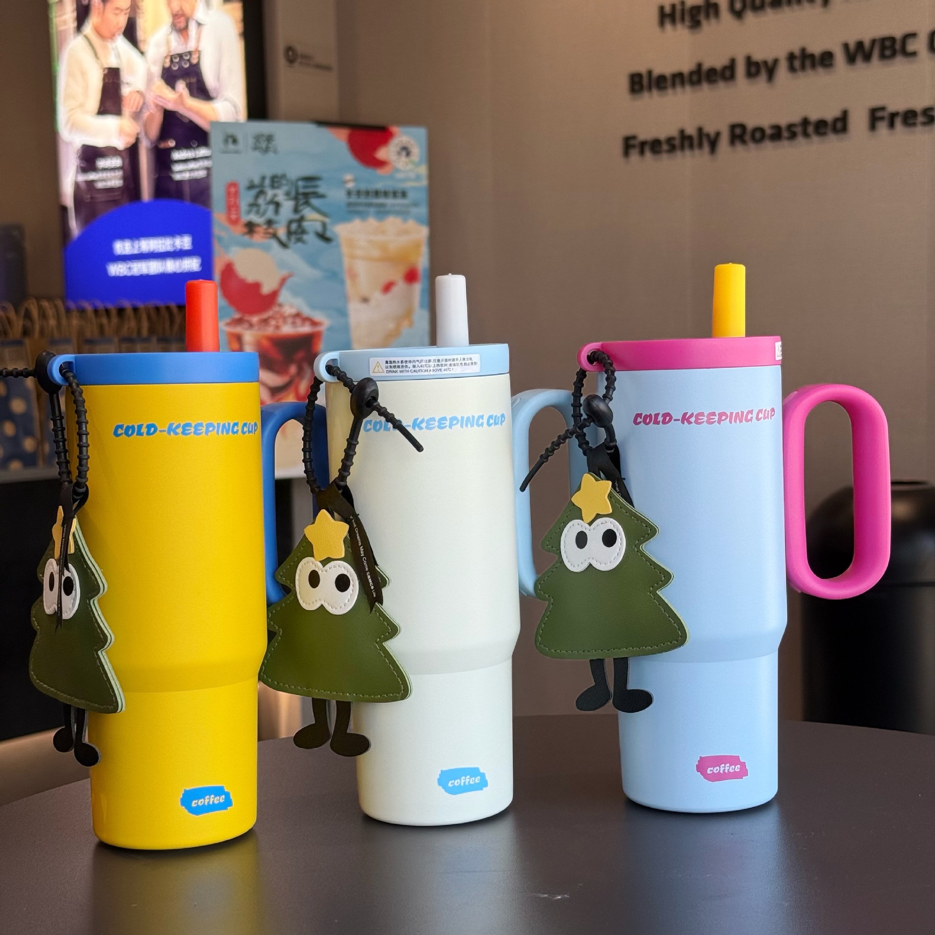 New large-capacity 316 stainless steel insulated cup, ice-cooling cup, new style for women, car-mounted stainless steel straw cup