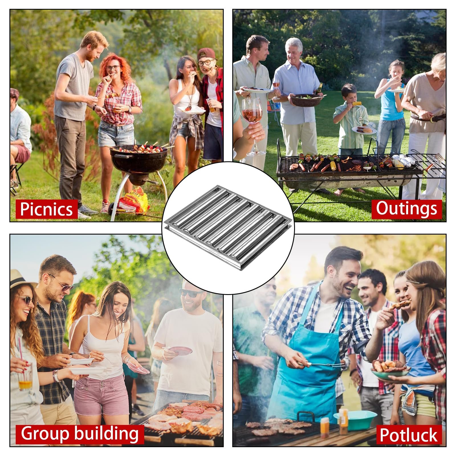 🔥Last Day 50% OFF🔥Hot Dog /Sausage Stainless Steel Rotating Grill