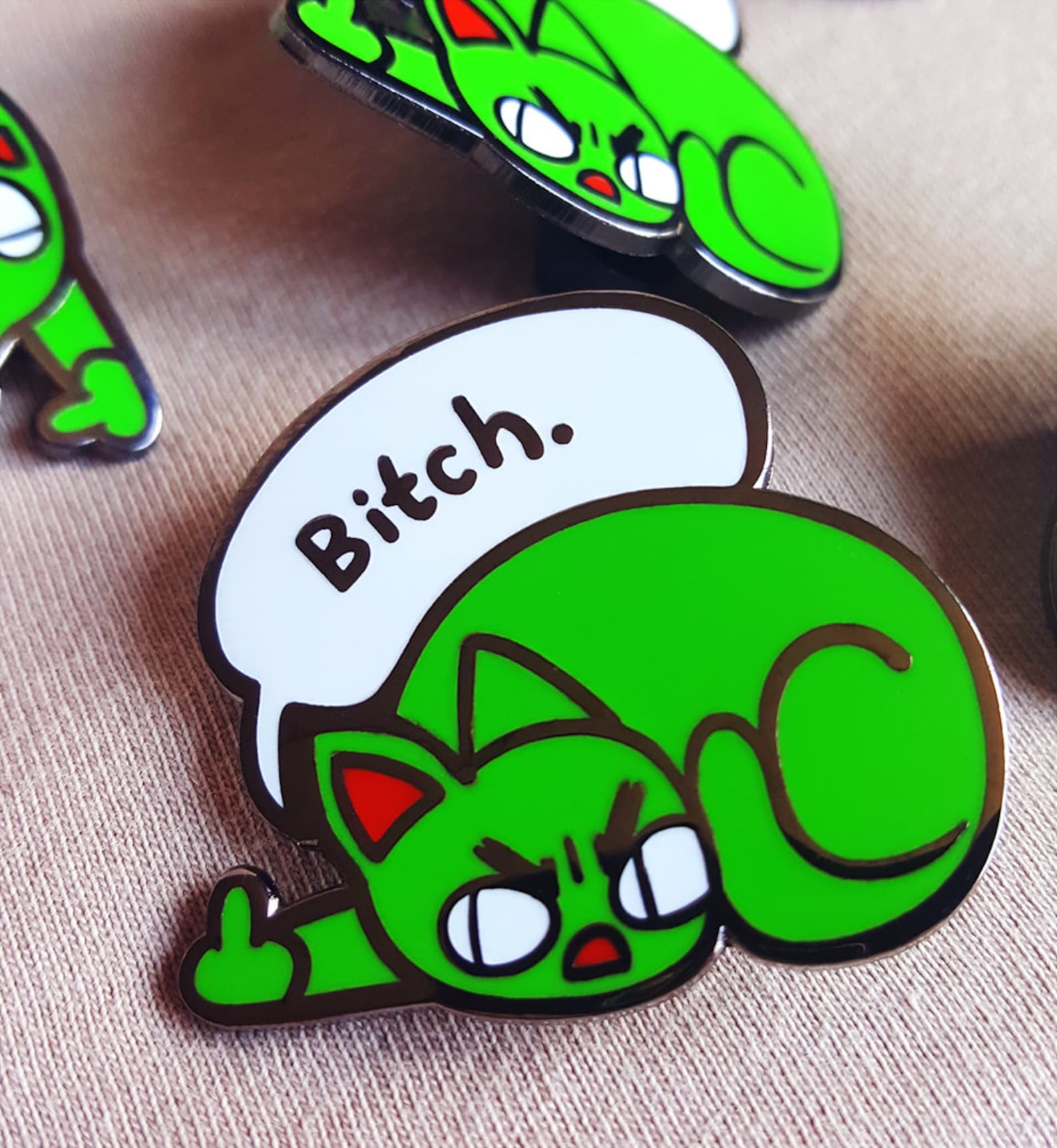 🎄Early Christmas Hot Sale🎄Shitty Kitties Foul Meowthed Enamel Pin