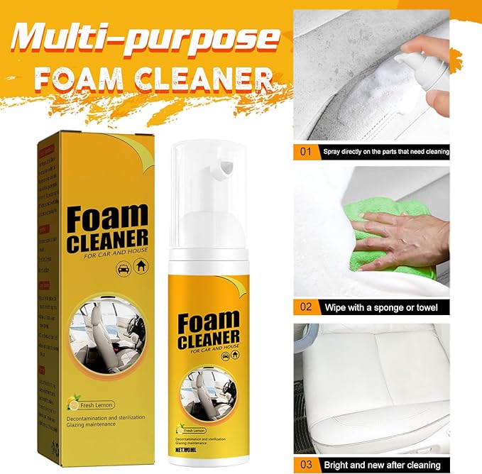 HOT SALE🔥New upgrade Foam Cleaner For Cars And Kitchens, Kitchenware, Etc