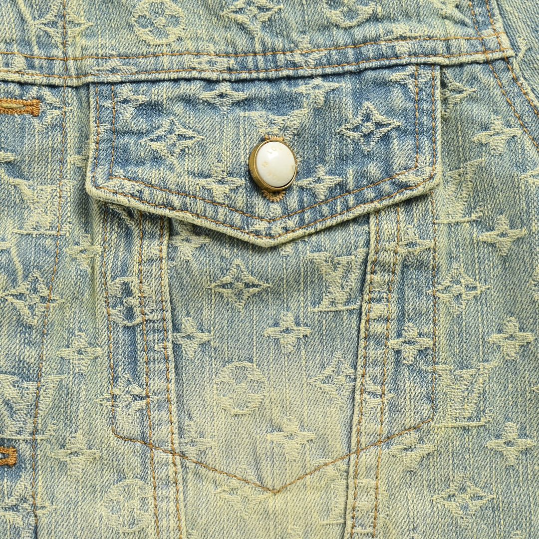 Louis Vuitton 24Fw all-over print denim jacket