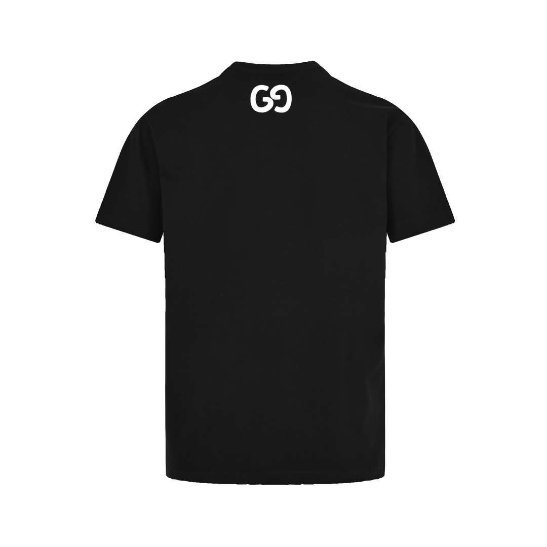 Gucci 23ss graffiti lettering print short sleeve
