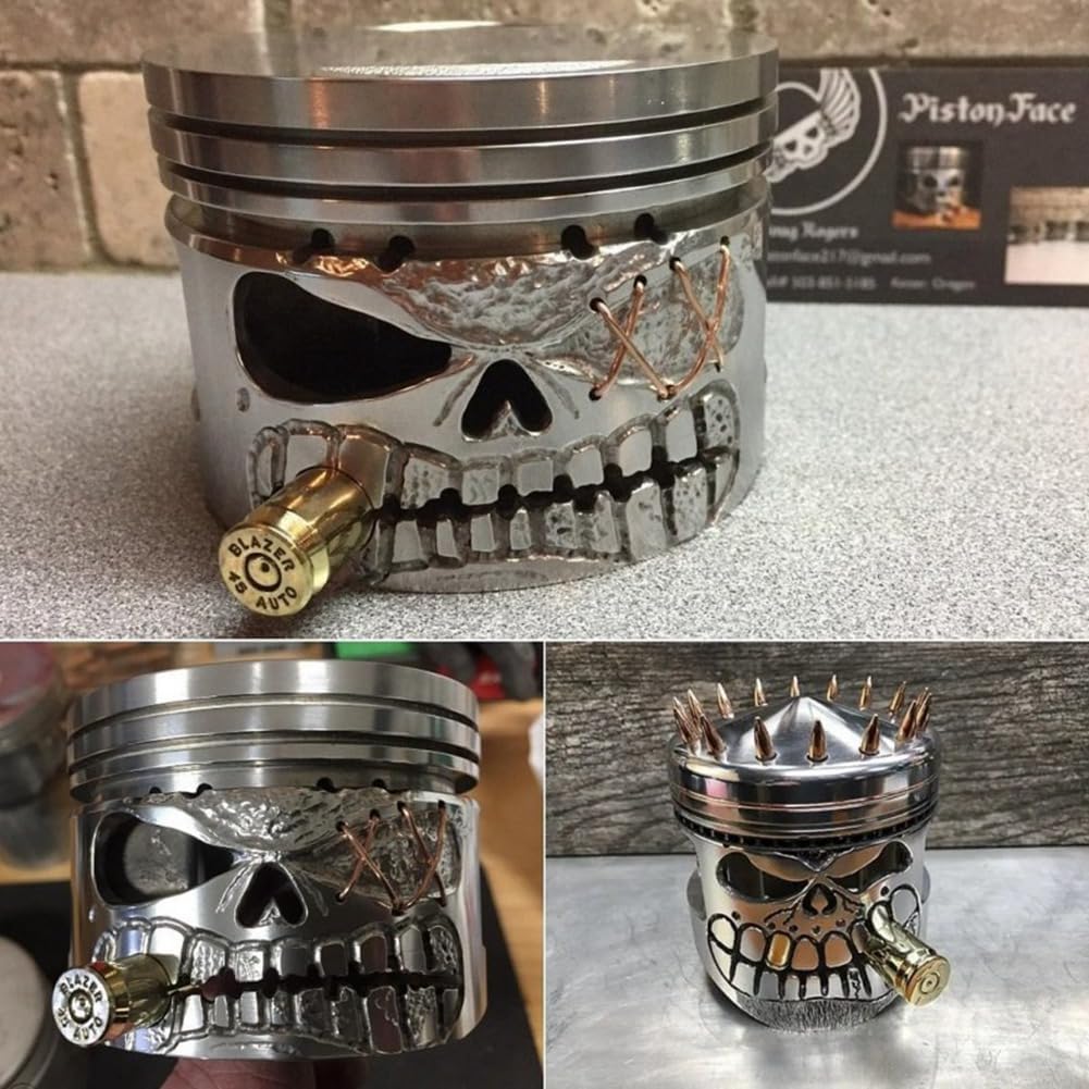 🔥Buy More Save More🔥Gothic Handmade Piston Skull Sculpture Ornaments(recycling/scrap metal)
