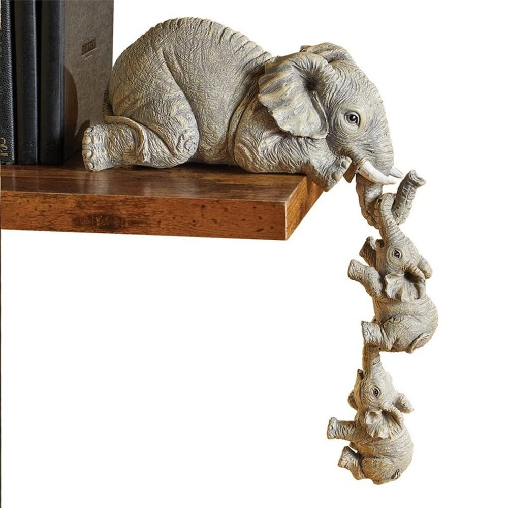 🔥Mother's Day Early Sale-[SAVE 50% OFF]Elephant Sitter Hand-Painted Figurines(Set of 3)-BUY 2 GET 1 FREE & FREE SHIPPING