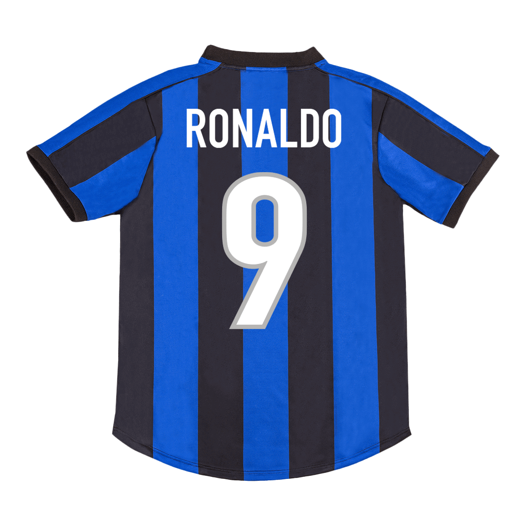 Retro RONALDO #9 1999/00 Inter Milan Home Football Shirt