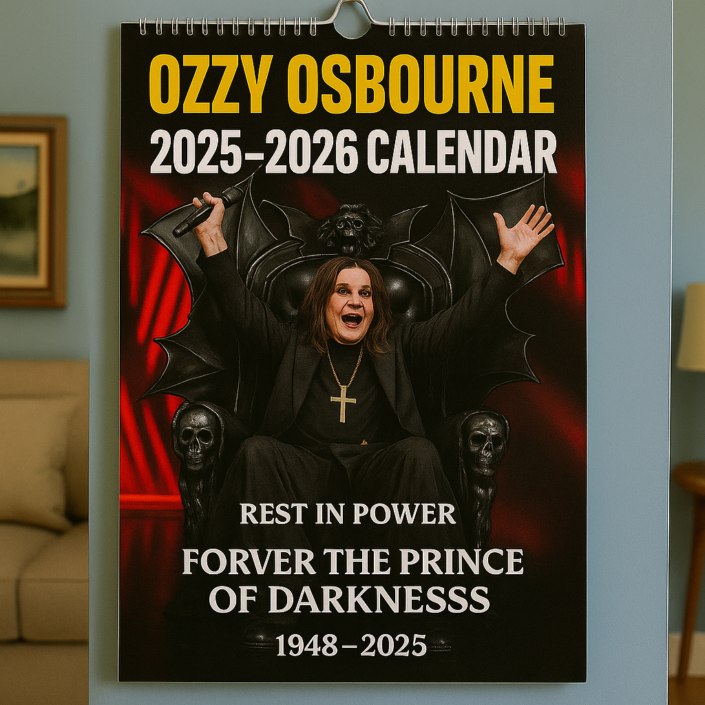 🖤Ozzy Osbourne Memorial Calendar