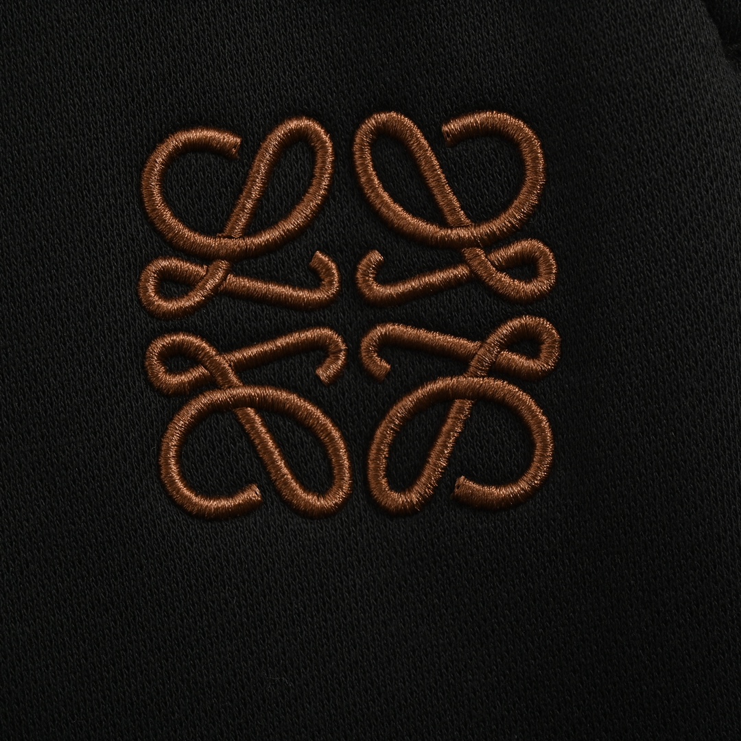 Loewe 24Fw embroidered logo fleece trousers