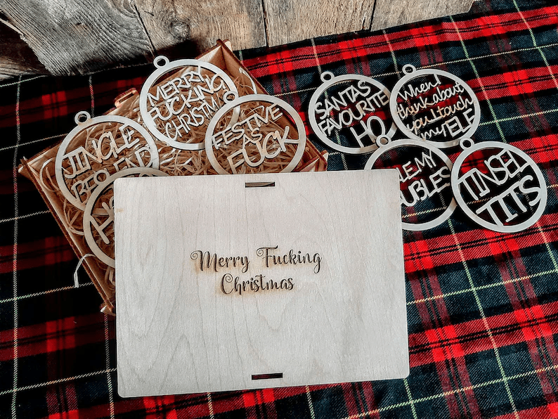 Novel Christmas decorations in box