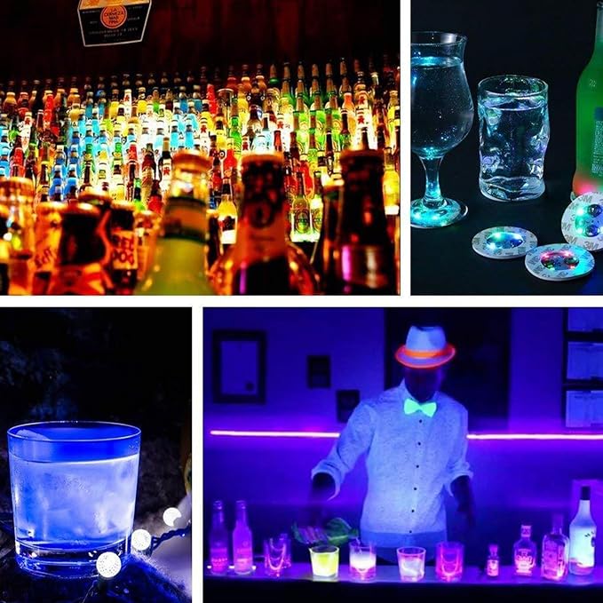 ✨✨LED Luminous Bottle Stickers and Coasters