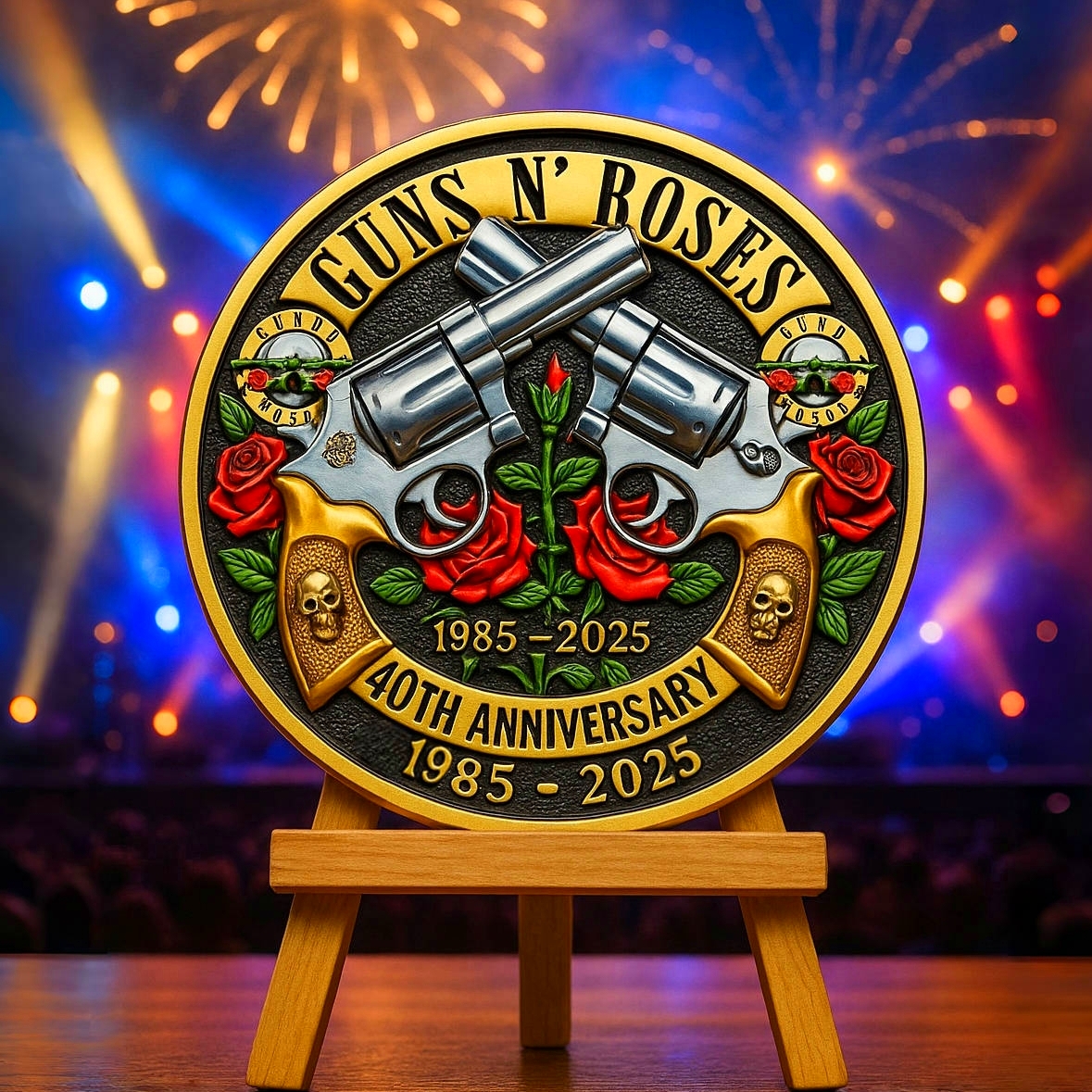 Guns N' Roses 40th Anniversary Coin