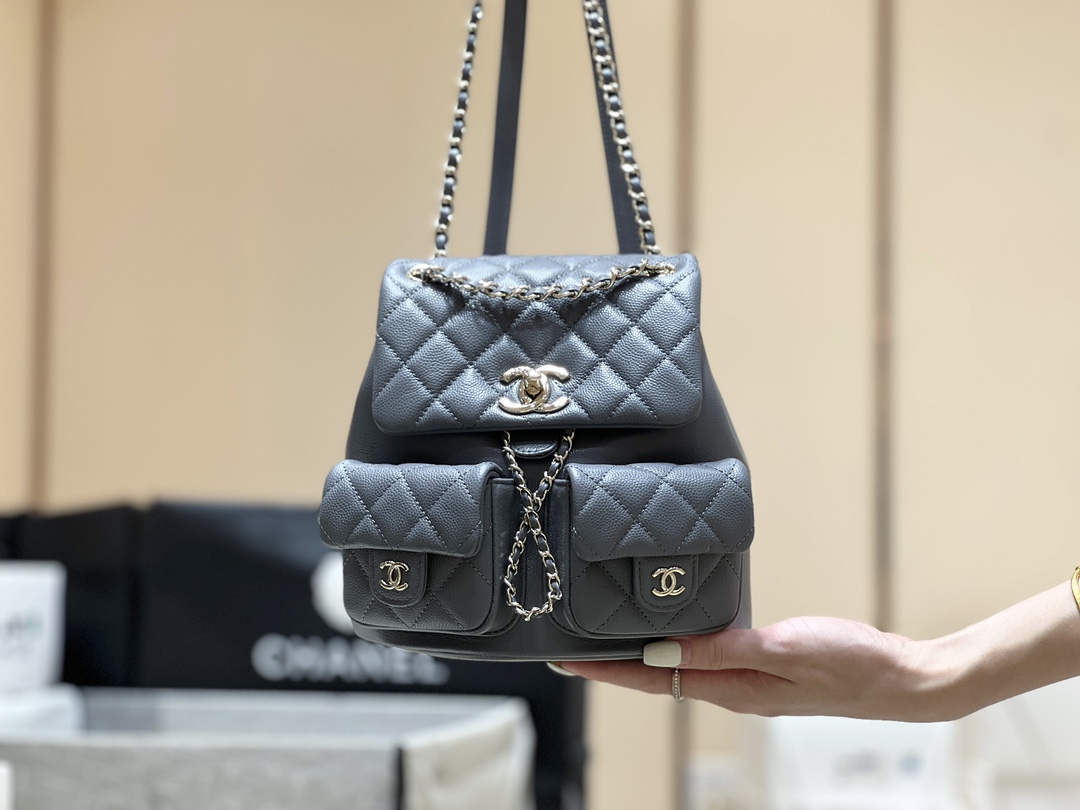 Chanel 24A duma double backpack 3860