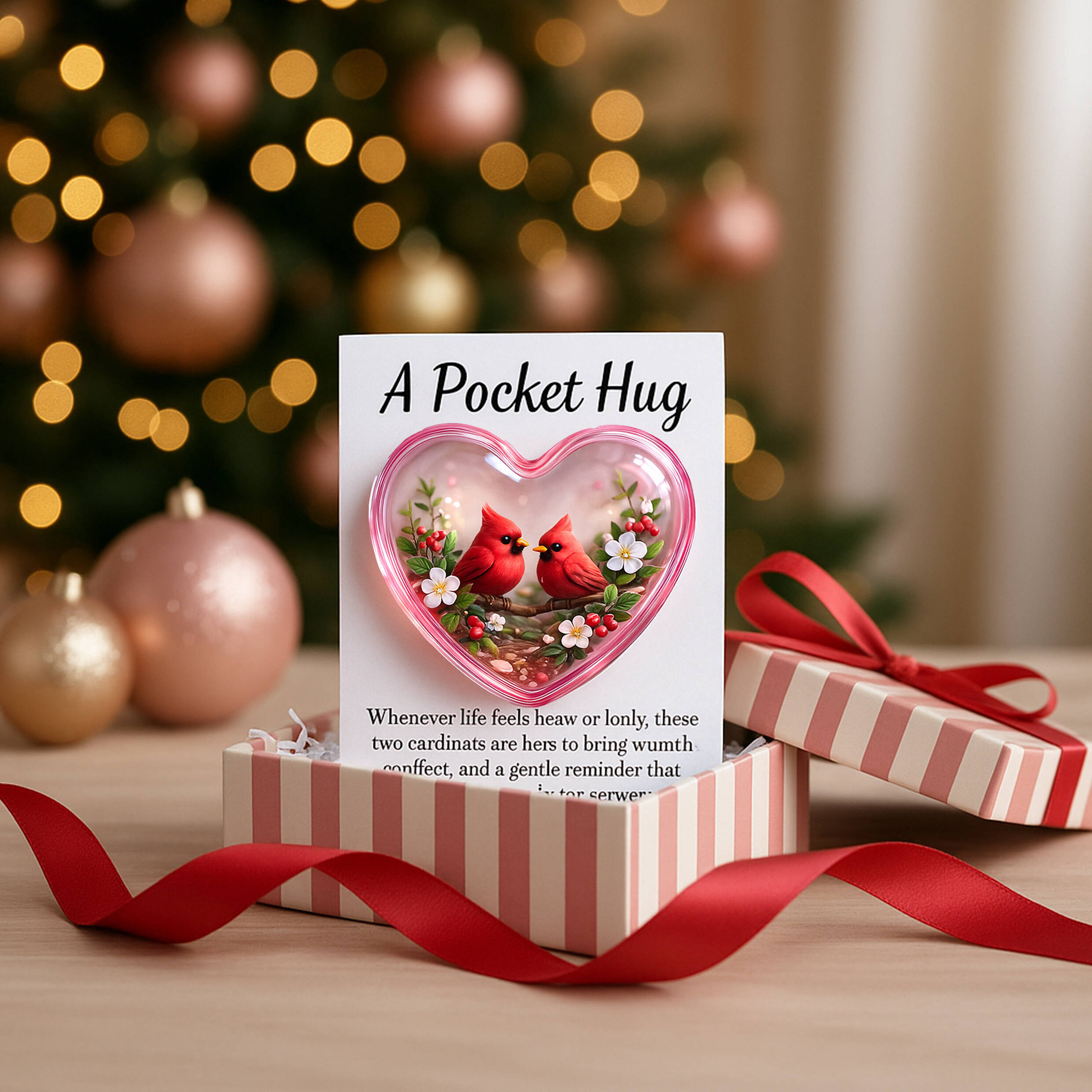 Cardinal Love Pocket Hug Keepsake