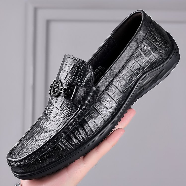Men's Classic Crocodile Leather Shoes