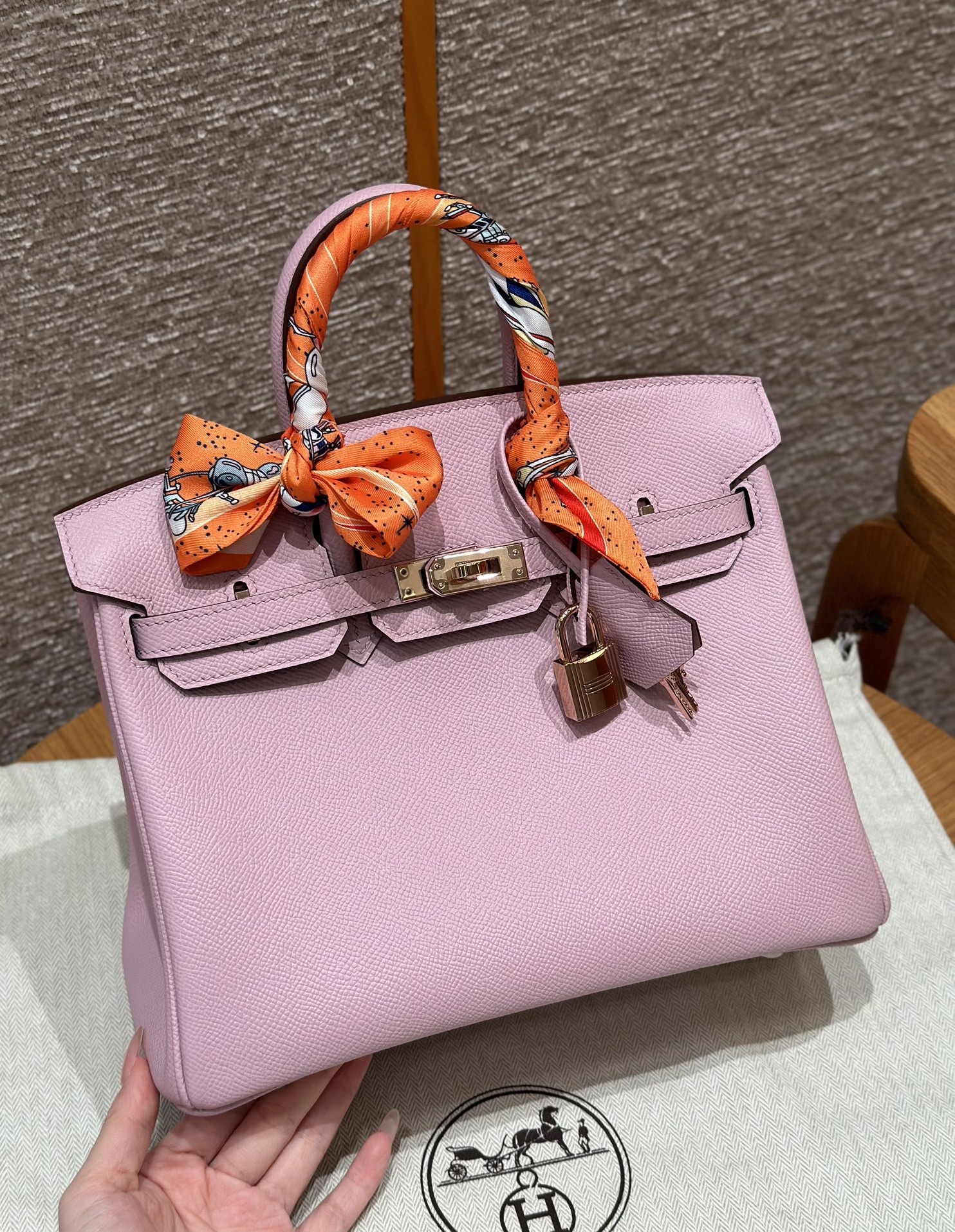Hermès Birkin x9Mauve (Handmade to order)