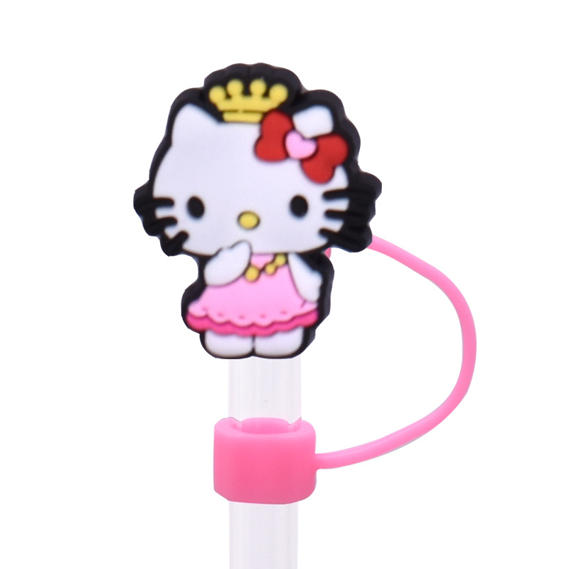 20 Styles Hellokitty Straw Covers Cap